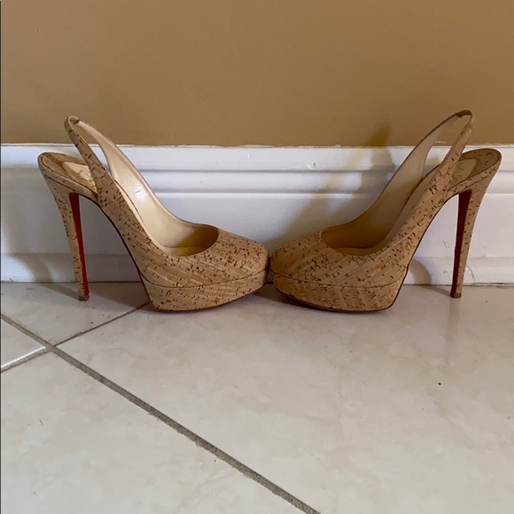 Christian Louboutin Shoes - Cork Christian Louboutin Platform Heels